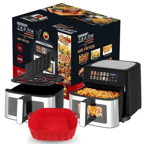 Фритюрниця 14л з двома тенами 4000Вт Zepline ZP-211