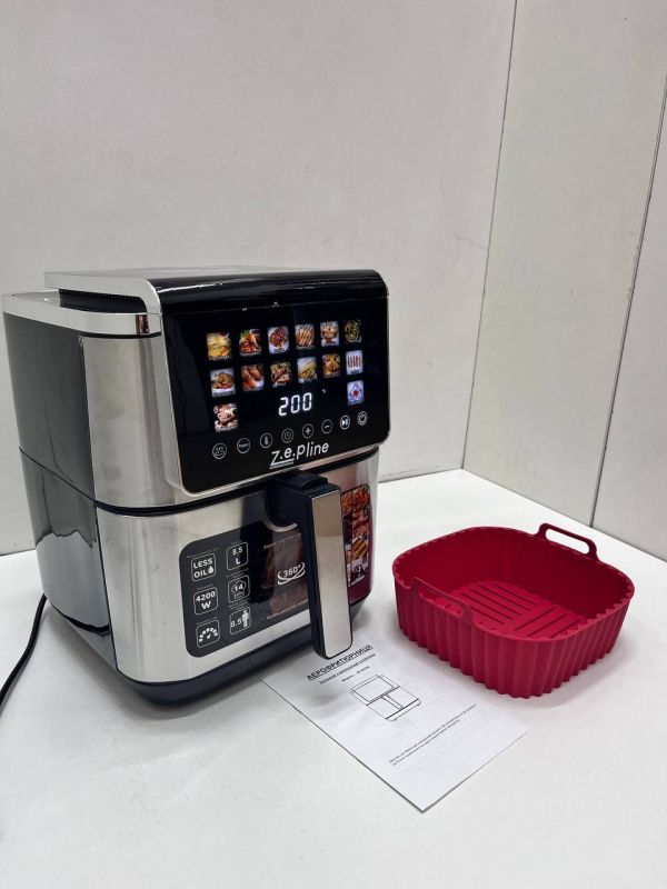 Фритюрниця 13 л з двома тенами 4200 Вт Zepline ZP-00339 на 14 програм зі знімним ковшиком та силіконовою формою