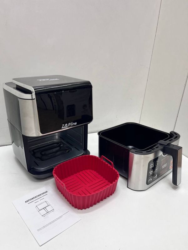 Фритюрниця 13 л з двома тенами 4200 Вт Zepline ZP-00339 на 14 програм зі знімним ковшиком та силіконовою формою