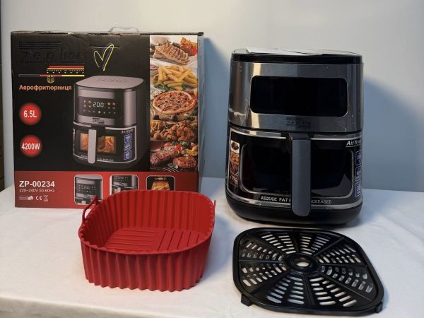 Фритюрниця на 6,5л з двома тенами 4200 Вт Zepline ZP-00234 на 8 програм з силіконовою формою