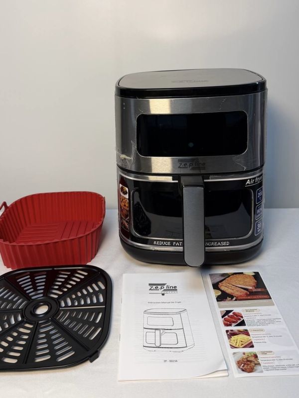 Фритюрниця на 6,5л з двома тенами 4200 Вт Zepline ZP-00234 на 8 програм з силіконовою формою
