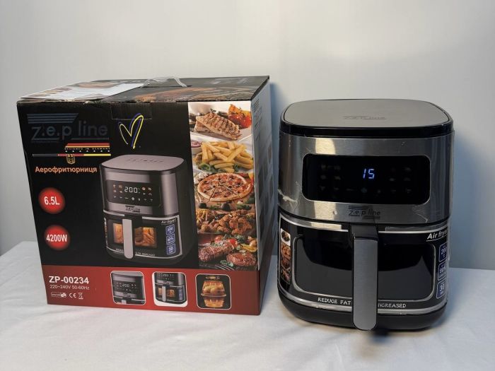 Фритюрниця на 6,5л з двома тенами 4200 Вт Zepline ZP-00234 на 8 програм з силіконовою формою