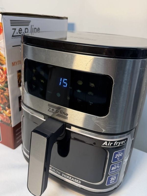 Фритюрниця на 6,5л з двома тенами 4200 Вт Zepline ZP-00234 на 8 програм з силіконовою формою