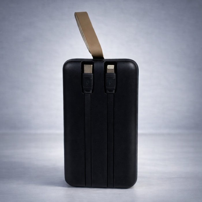 Повербанк KP KPG-501 Power Bank 50000 мА·год 22,5 Вт з дисплеєм та вбудованими кабелями