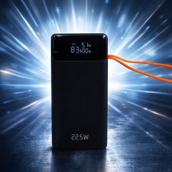 Портативна батарея KPG KPG-507 Power Bank 20000mAh 22.5W із цифровим дисплеєм