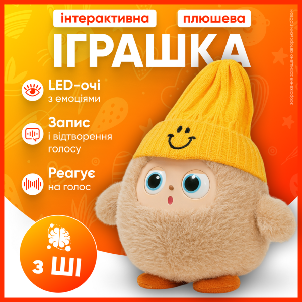 Інтерактивна м'яка іграшка Nunu з штучним інтелектом AI Chat GPT-40