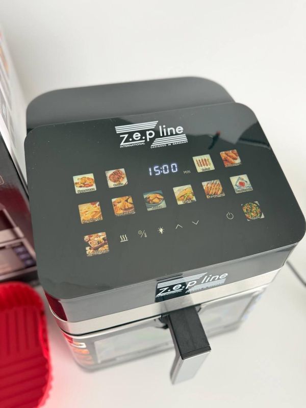 Мультифункціональна аерофритюрниця Zepline ZP-00343 на 13 л 4200 Вт на 12 програм з віконцем