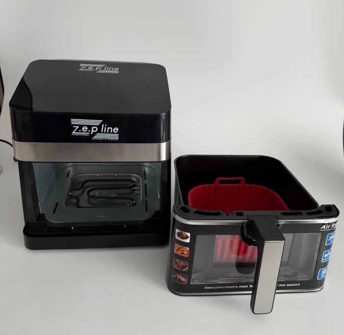 Мультифункціональна аерофритюрниця Zepline ZP-00343 на 13 л 4200 Вт на 12 програм з віконцем