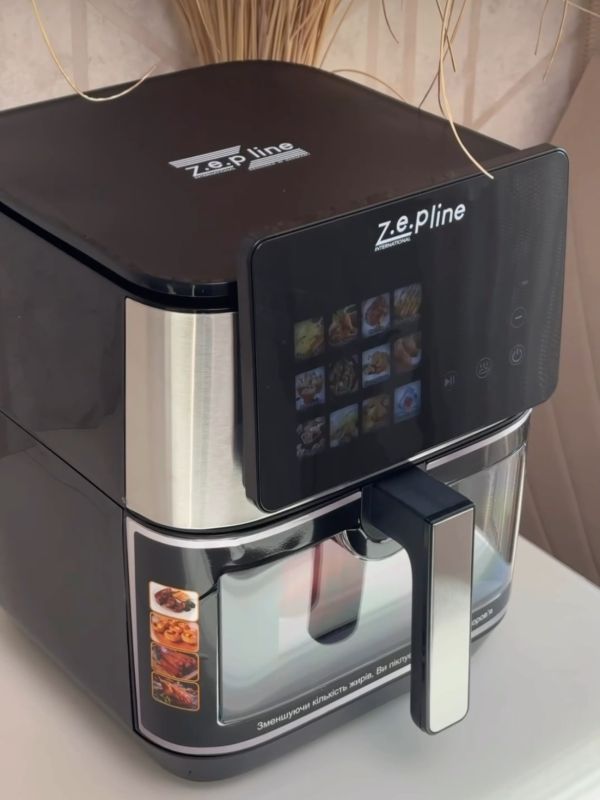 Мультифункціональна аерофритюрниця Zepline ZP-00341 на 13 л з максимальною потужністю 4200 Вт на 12 програм з силіконовою формою