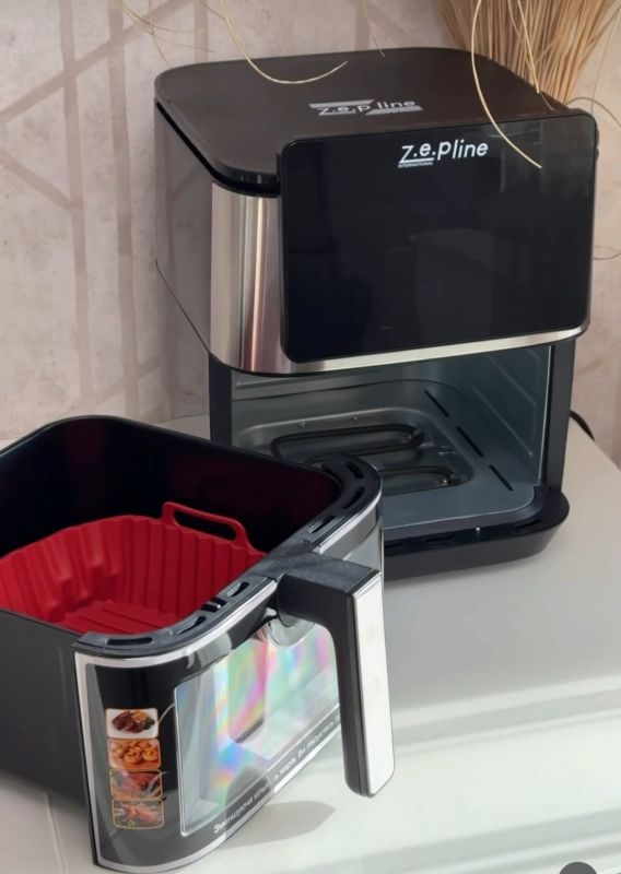 Мультифункціональна аерофритюрниця Zepline ZP-00341 на 13 л з максимальною потужністю 4200 Вт на 12 програм з силіконовою формою