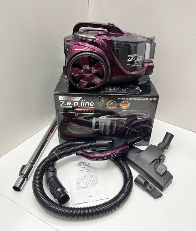Пилосос контейнерний 4л Zepline ZP-6805 бузковий