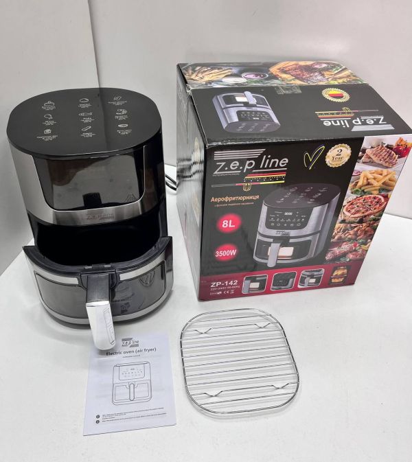Фритюрниця безмасляна Zepline ZP-142 на 8 л / Аерофритниця 3500 Вт