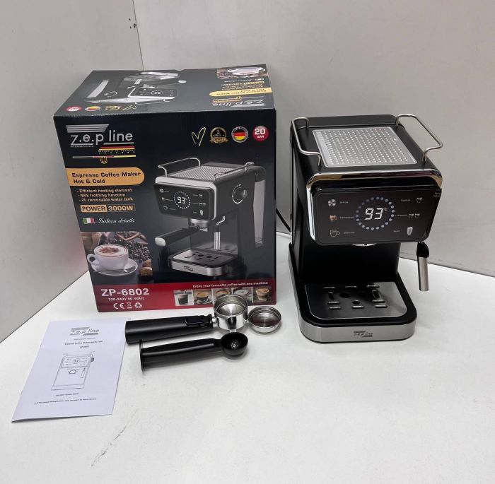 Кавомашина Zepline ZP-6802 «Холодне Гаряче експресо»3000Вт 20 Bar
