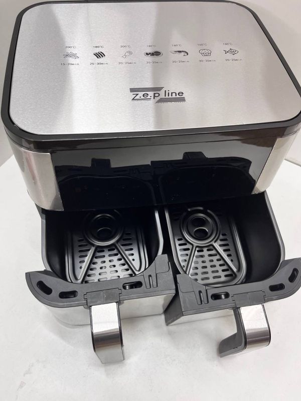 Аерогриль Zepline ZP-209 4000 Вт 12 л. Мультипіч на 2 контейнера (6+6 л)