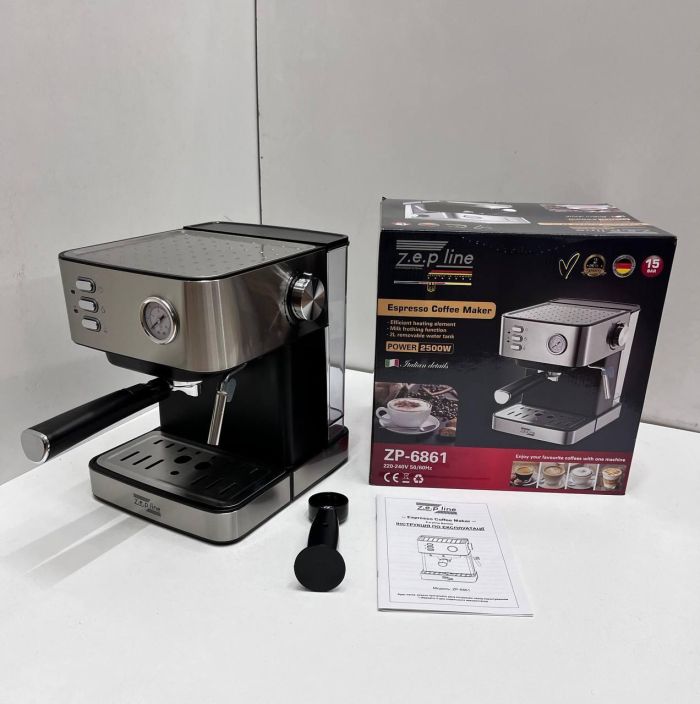 Кавоварка Еспресо Zepline ZP-6861 2500Вт з функцією спінювання молока