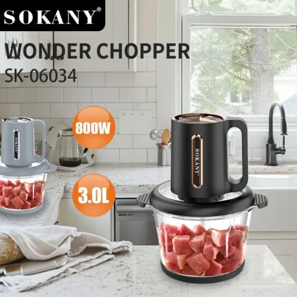 Багатофункціональний блендер Sokany 06034 з ручкою