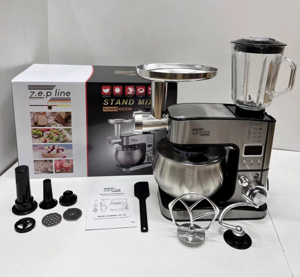Кухонний комбайн 7в1 з дисплеєм 6л 4200Вт ZP-135