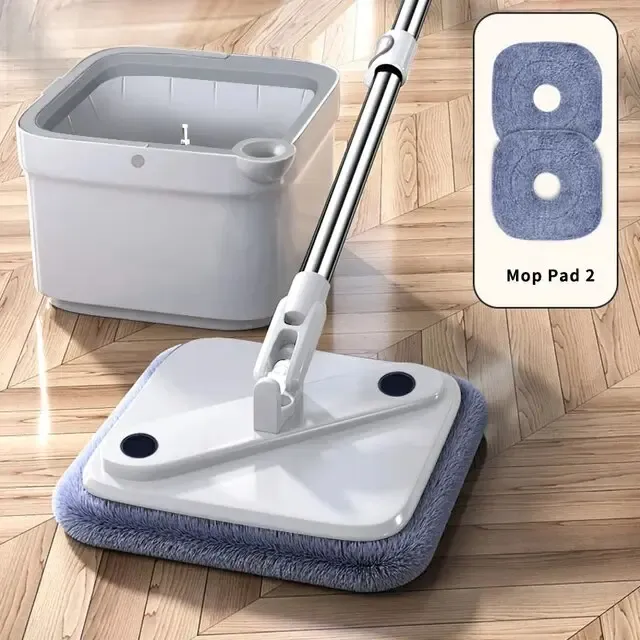 Комплект швабра з відром для миття підлоги Mop with bucket K10, з віджиманням / Складна швабра