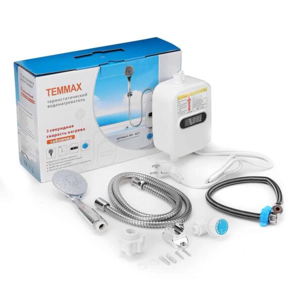 Термостатичний водонагрівач RX-021 з душем та LCD екраном 3500W 60°CЯк