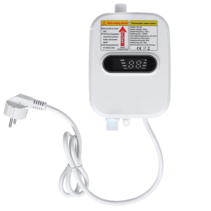 Термостатичний водонагрівач RX-021 з душем та LCD екраном 3500W 60°CЯк