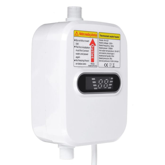 Термостатичний водонагрівач RX-021 з душем та LCD екраном 3500W 60°CЯк