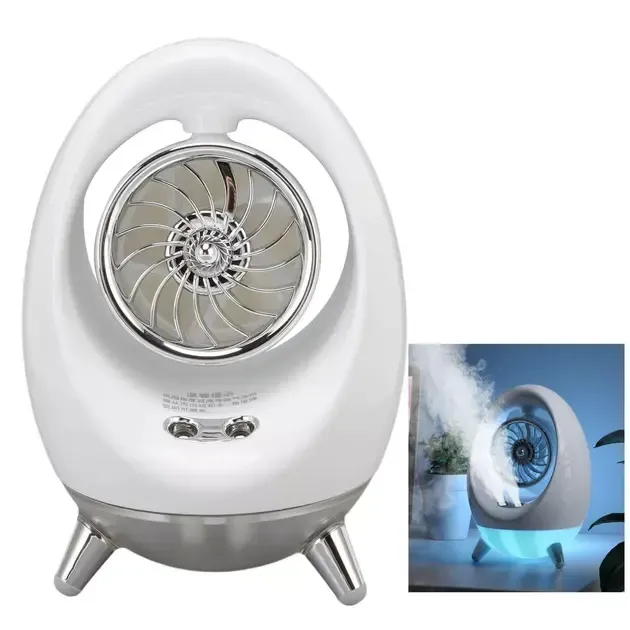 Портативний вентилятор USB з водяним охолодженням, розпилювач, нічник Air Cooler 657, зволожувач