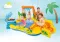 Ігровий центр 57444 Динозаври, з гіркою, душем, фонтанчиком, кульками 6 шт., 249х191х109 см
