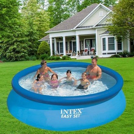 Надувний безкаркасний круглий басейн Intex 28132 (366-76см, 5621 л, фільтр-насос 230V)