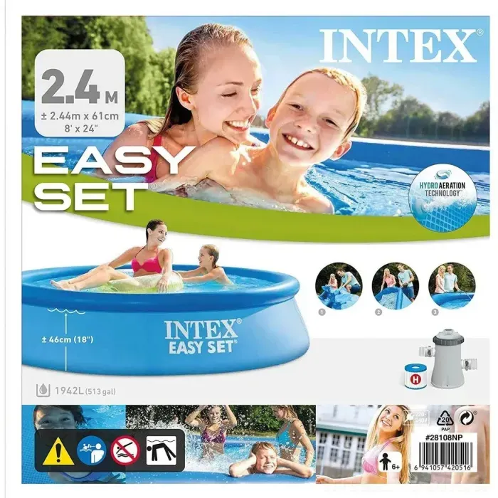 Басейн Easy Set 244 х 61см, об'єм 1942л Intex 28106