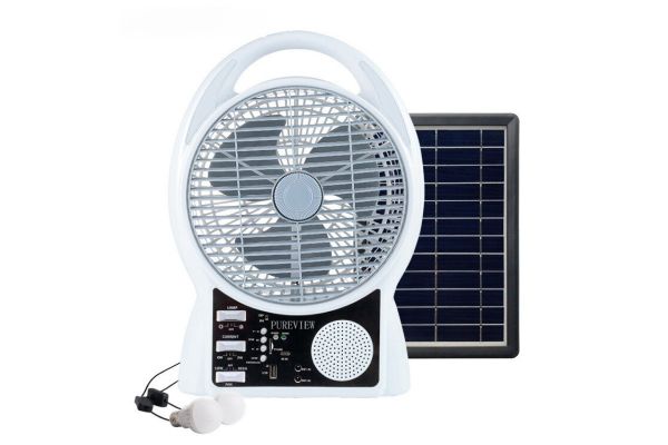 Портативний вентилятор акумуляторний з сонячною батареєю (N288)