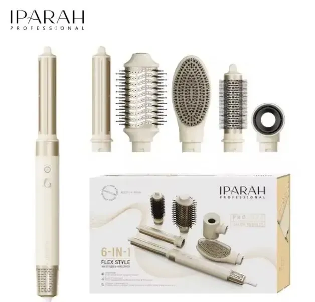 Мультисталер для волосся IPARAH 6в1 P-500 чорний, білий