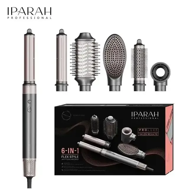 Мультисталер для волосся IPARAH 6в1 P-500 чорний, білий